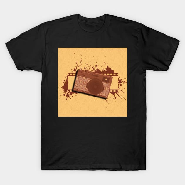 Camera Photo Chocolate T-Shirt by KK-Royal